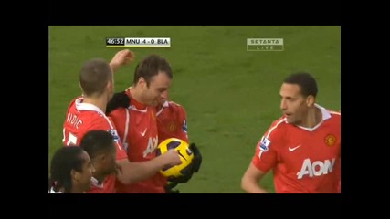 Манчестър Юнайтед - Блекбърн 4 - 0 хеттрик на Бербатов