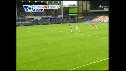 Бербатов Гол! Евертън - Манчестър Юн. 3:3 (1:3) 