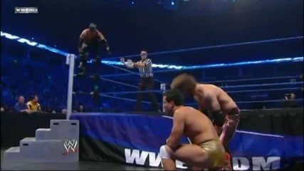 Rey Mysterio - Diving Crossbody to Outside the Ring