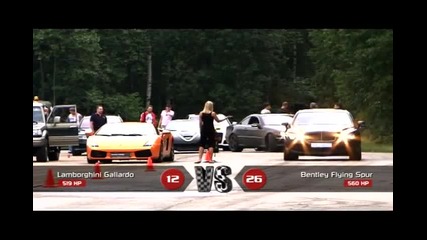 Lamborghini Gallardo Vs Bentley Flying Spur