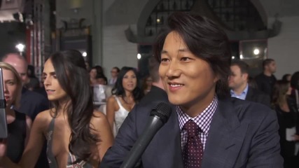 Звездата Сунг Канг на премиерата на филма Бързи и Яростни 7 (2015)