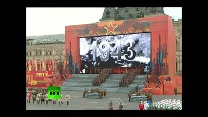 Възстановка на парада от 1941г на Червения площад в Москва