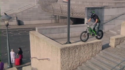 Urban trial biking with Monster Energy