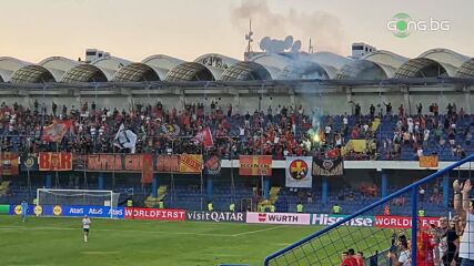 Черногорските фенове празнуват гола на Стефан Савич