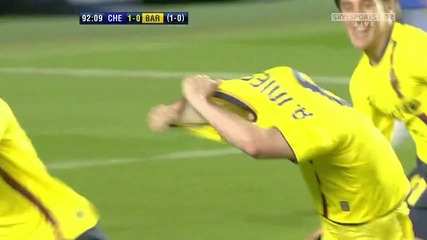 Andres Iniesta Vs Chelsea 2009 [hd]