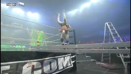 Sheamus Powerbombs Sin Cara into a Ladder