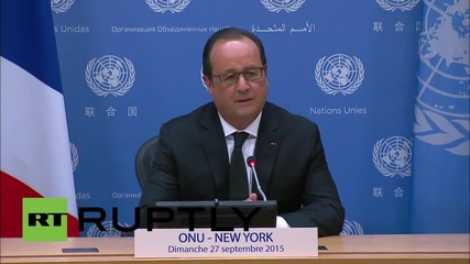 USA: Hollande confirms French airstrikes against ISIS in Syria