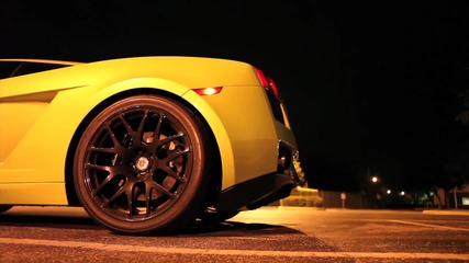 Lamborghini изкарва пламъци (twin Turbo Gallardo)