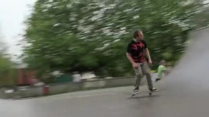 Skateboarding in Bath 