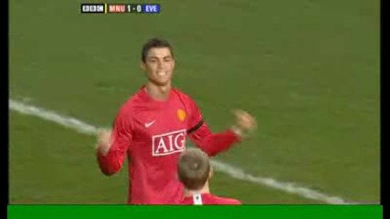 Ronaldo 1 - 0 - Man Utd v Everton