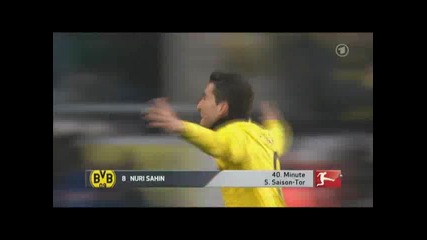 Wolfsburg 0:2 Dortmund ( Nuri Sahin)