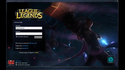 League of Legends -lucian The Purifier Login Screen