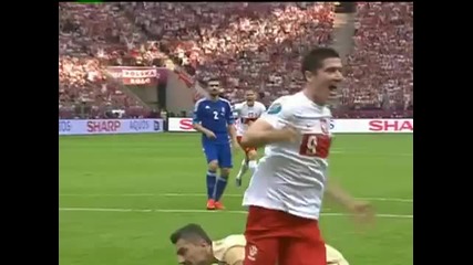 Полша 1 - 1 Гърция ( Робърт Левандолски 17 )