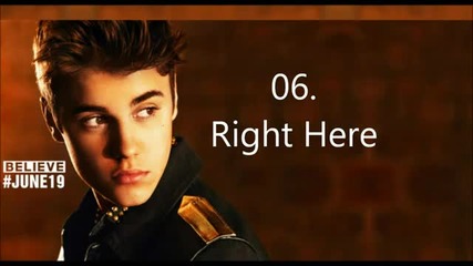 16те песни от албума на Justin Bieber - Believe