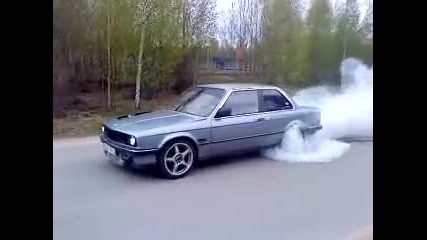 Bmw E30 325i Turbo Burnout