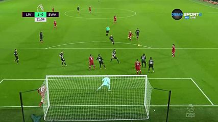 Ливърпул - Суонси 1:0 /първо полувреме/