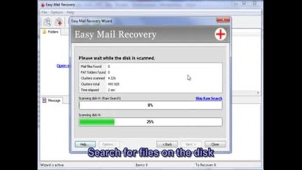 Email recovery using Easy Mail Recovery