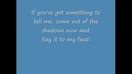 Downstait Say It To My Face - lyrics
