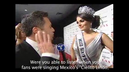 Miss Universe: The first interview Jimena Navarrete talk about her feelings when she was crowned a 