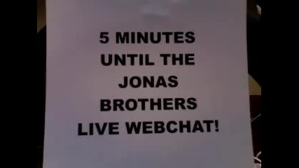 Jonas Brothers' Live Chat (1_18_09) - Part 1