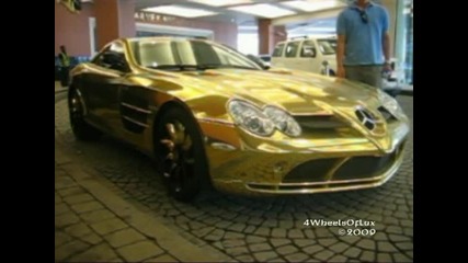Позлатен Mercedes Slr Mclaren В Дубай 