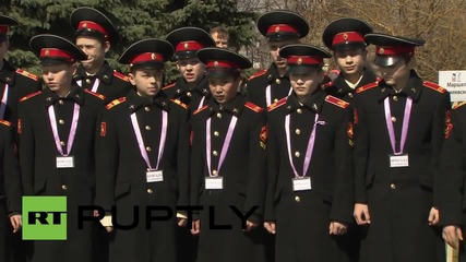 Russia: Hundreds of 'lilacs of victory' planted in Moscow ahead of May 9
