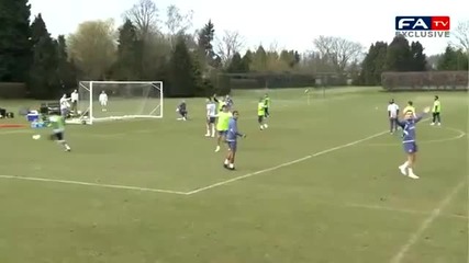 Jordan Henderson amazing shot on training
