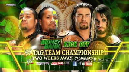 The Usos vs. The Shield [ Seth Rollins and Roman Reigns ] - Wwe Money in The Bank 2013