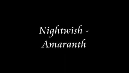 Nightwish Amaranth lyrics