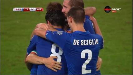 Италия - Норвегия 2:1