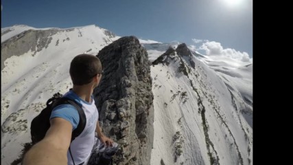 Екстремно изкачване по Средоноса в Пирин (2300м.н.в) Extreme solo climbing in Bulgaria