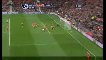 Man Utd V Hull City - 4 1 Vidic.avi