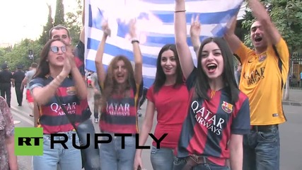 Джорджия: 50 000 футболни фена се събраха в Тбилиси за Суперкупата