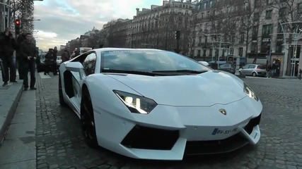 Lamborghini Aventador Lp 700-4 acceleration Loud Sound in Paris !! (hd)