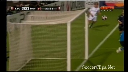 Lyon - Bayern - 0 - 3 Гол на Olic - Uefa Champions League (27.4.2010) 