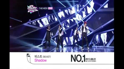 M Countdown This Week No.1 - Beast Shadow (2013.08.01.)