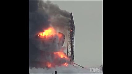 Адската експлозия на ракетата на космодрума във Флорида!