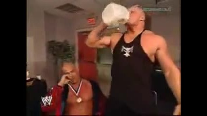Wwe Brock Lesnar Kurt Angle - Funny Moment 