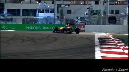F1 Гран ри на Абу Даби 2011 - Webber се завърта [hd]