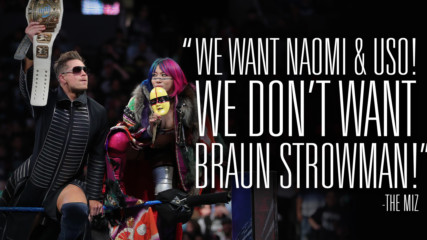 What colorful words does Sasha Banks use to characterize The Miz?