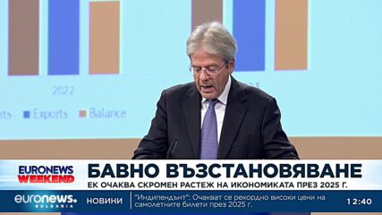 ЕК очаква скромен растеж на икономиката през 2025 г.