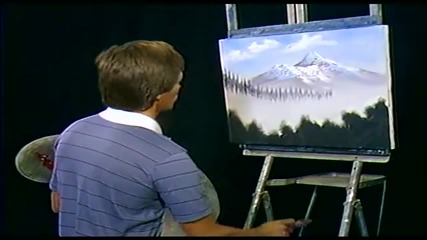 S05 Радостта на живописта с Bob Ross E03 - планинсо разцъфтяване ღобучение в рисуване, живописღ
