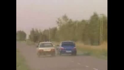 [bg] gledaite go Drag Lada vs Subaru