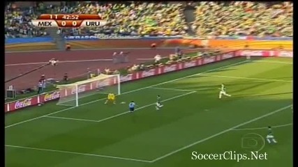 22.06.2010 - Световно Първенство - Мексико 0 - 1 Уругвай гол на Луис Суарез 