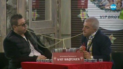 Нудъл битка между Шеф Петров и Антон Стефанов - VIP Brother 2017