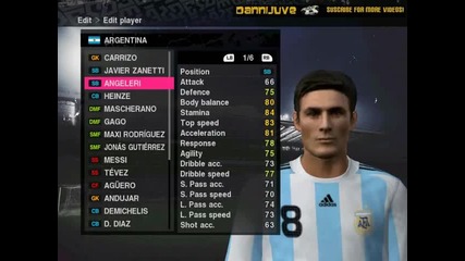Pes 2010 Лица - Аржентина 
