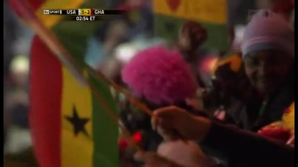 26.06.2010 - Световно Първенство - Сащ 1 - 2 Гана гол на Асамоа Гиан 