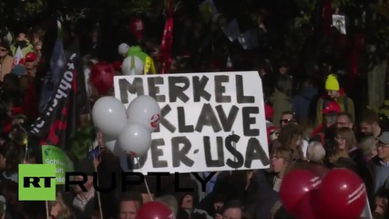 Germany: Anti-TTIP protesters rally in Berlin