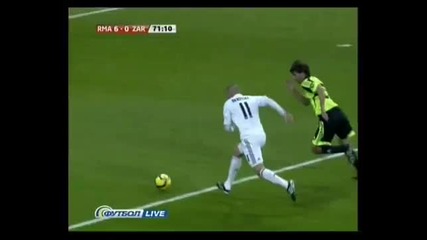 Goal Benzema Real Madrid 6 - 0 Zaragoza 