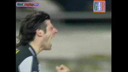 Juventus - Chelsea 1 - 0 Goal na Vincenzo Iaquinta